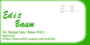 edit baum business card